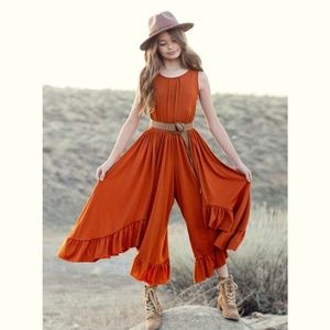 Joyfolie Cameron Dressy Jumpsuit Girls 6 EUC